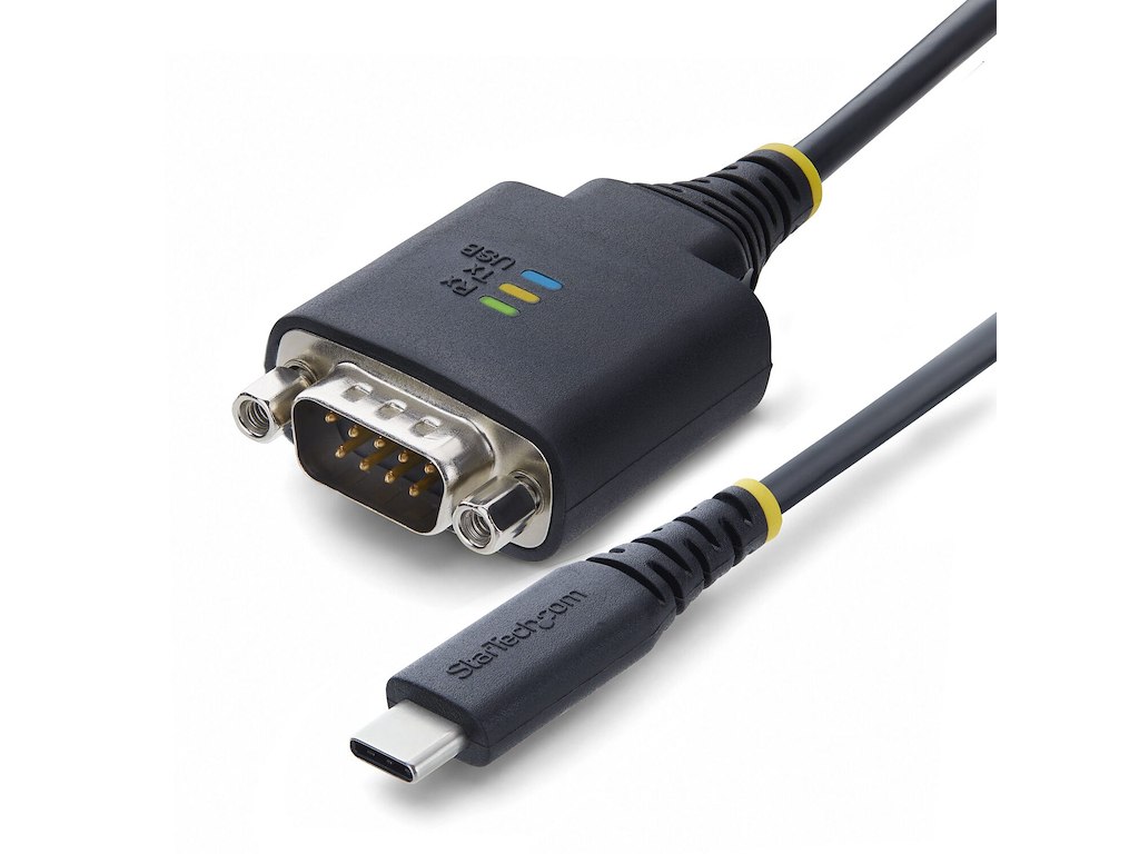 StarTech.com 1P1FFC-USB-C-SERIAL serielkabel Sort 0,3 m USB Type-C RS-232