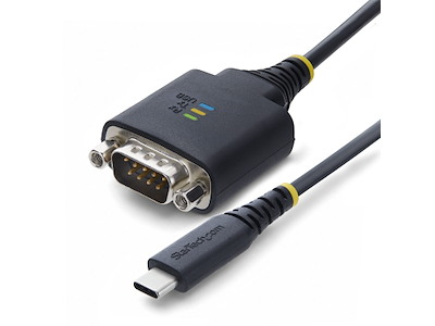 StarTech.com 1P1FFC-USB-C-SERIAL serielkabel Sort 0,3 m USB Type-C RS-232