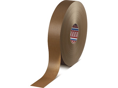 Tape - emballage, 50mm x 500m, Brun, 1 rulle, Tesa Papir 4313 PV10