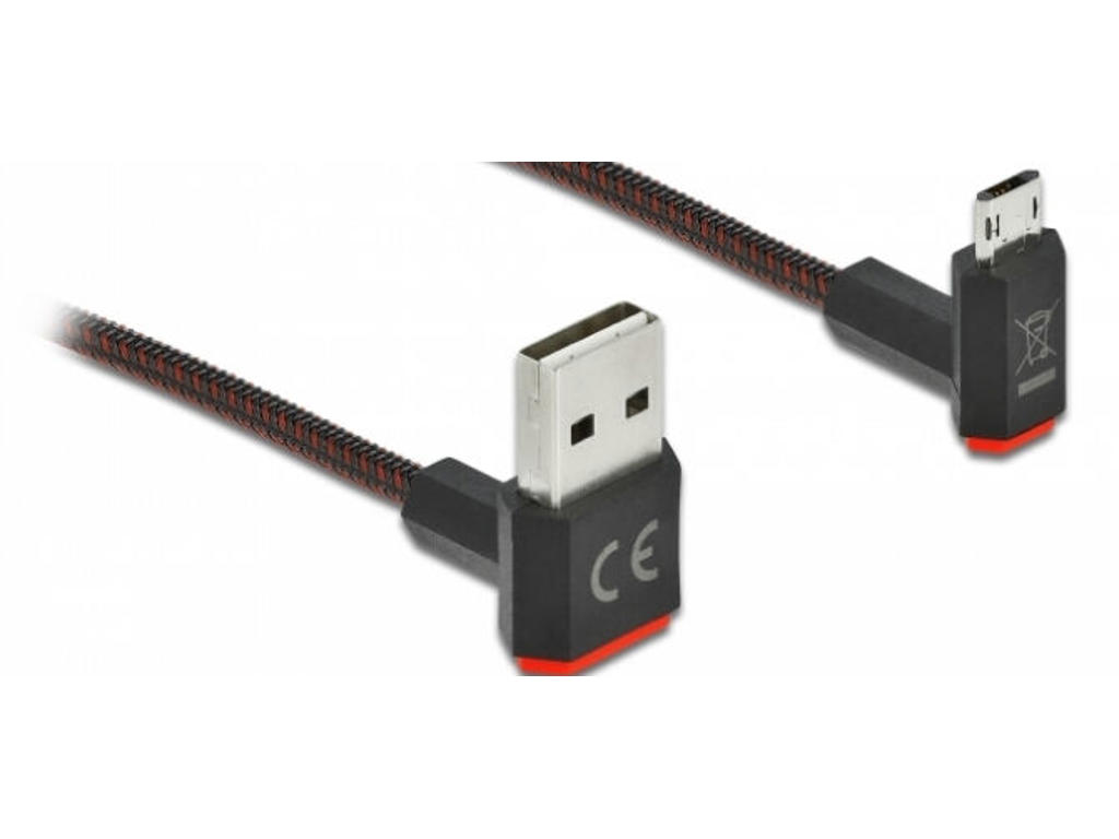DeLOCK 85266 USB-kabel USB 2.0 1 m USB A Micro-USB B Sort