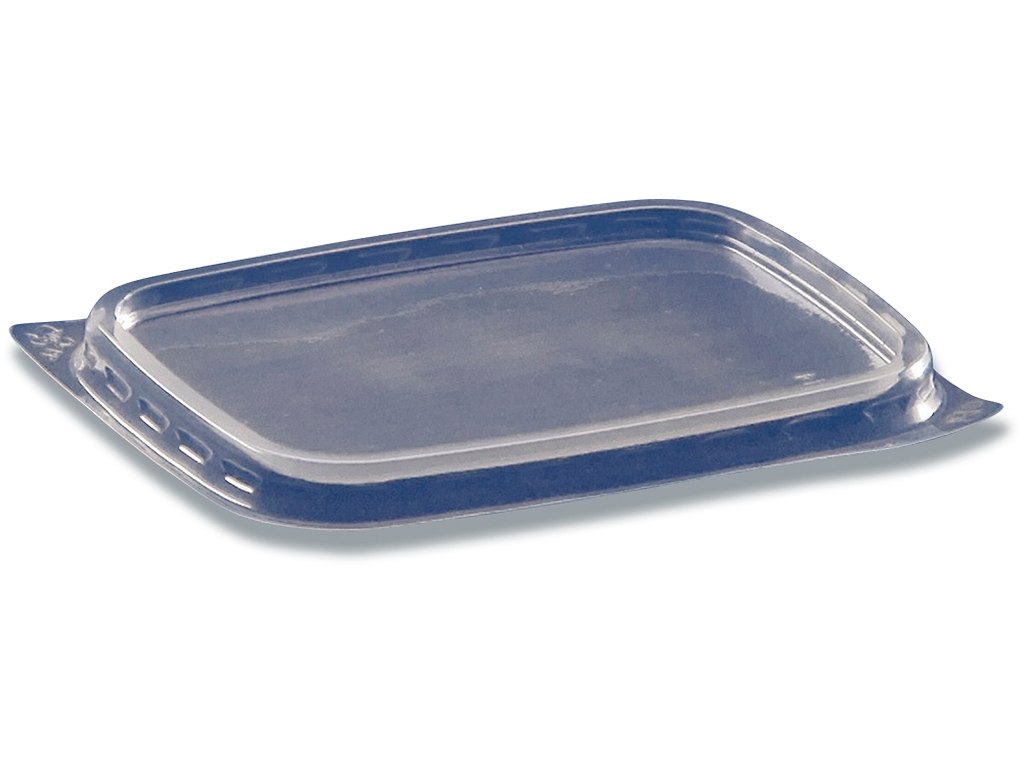 Låg plastbakke mini 65 PP klar 1000stk/ka 108x82