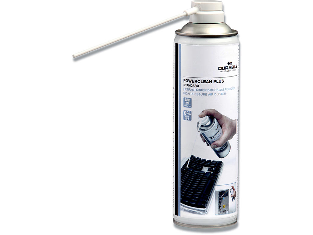 Trykluftspray, 350 ml, Brandfarlig, Durable POWERCLEAN PLUS