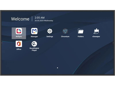 Viewsonic CDE4314-2C skilte display Digital fladpaneldisplay 109,2 cm (43") LCD Wi-Fi 500 cd/m² 4K Ultra HD Sort Indbygget processer Android 14 24/7