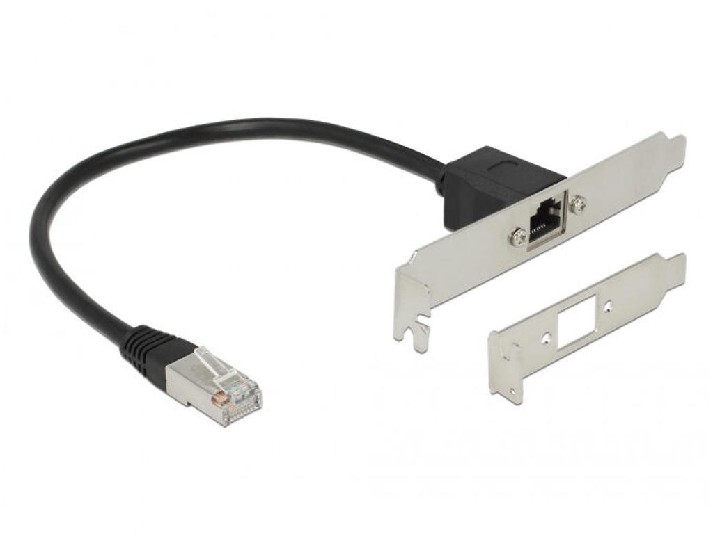 DeLOCK 85803 netværkskabel Sort 0,3 m Cat5e F/UTP (FTP)