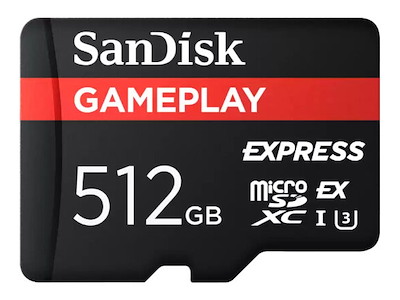 SanDisk GamePlay Express microSD 512GB UHS-I Klasse 10