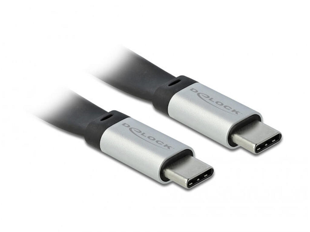 DeLOCK 85926 USB-kabel USB 3.2 Gen 2 (3.1 Gen 2) 0,22 m USB C Sort, Sølv