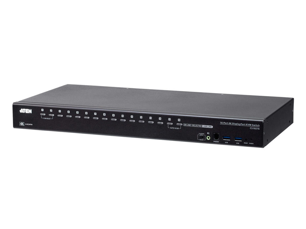 ATEN CS19216 KVM Switch Stativ-montering Sort