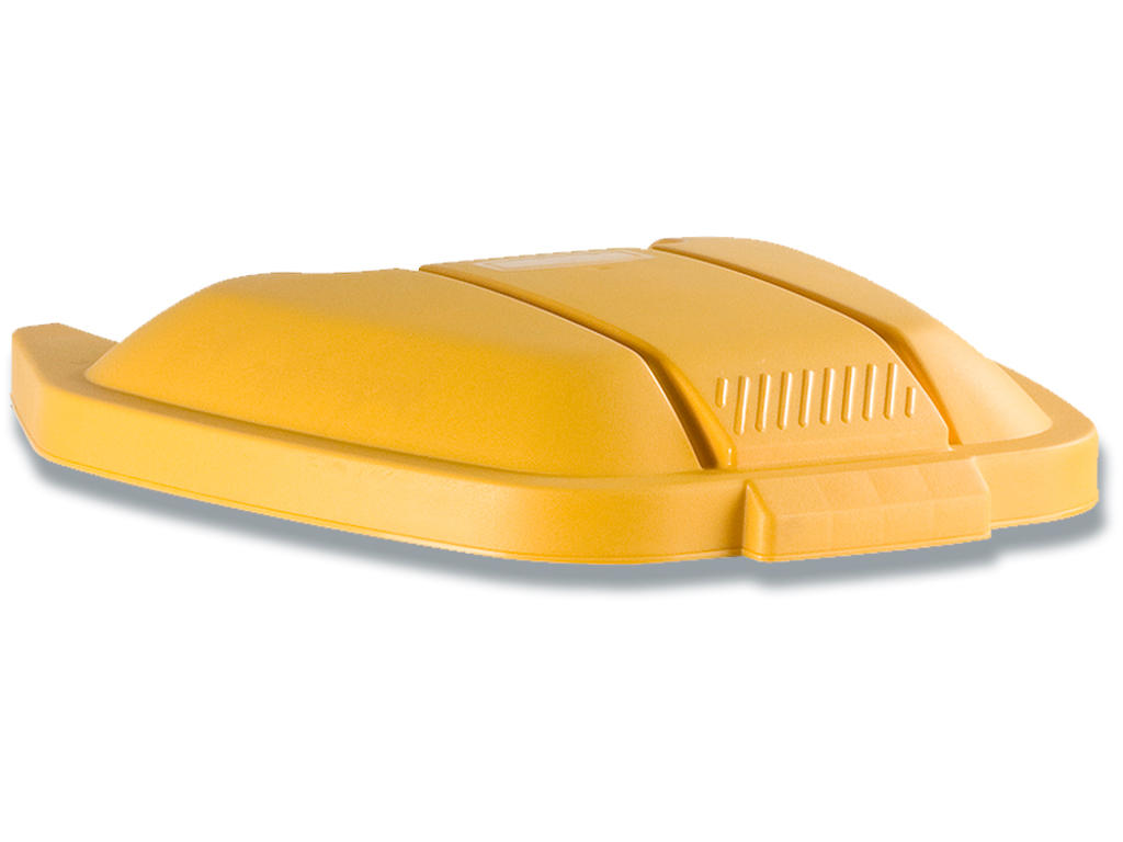 Låg til affaldsspand, Gul, Firkantet, Rubbermaid Container 