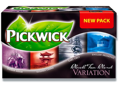 Brev-the, Sort mix - 4 varianter, 20 breve æsken, 1 æske, Pickwick 