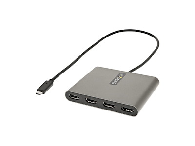 StarTech.com USBC2HD4 USB grafisk adapter 1920 x 1080 pixel Grå