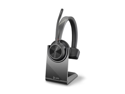 POLY Voyager 4310 UC Headset Trådløs Kontor/Callcenter USB Type-C Bluetooth Opladningsstativ Sort