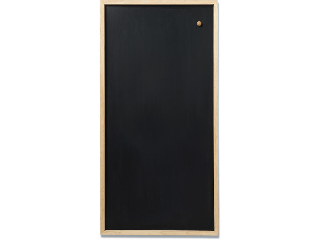 Kridttavle, 50x100 cm, Magnetisk, Ramme: Træ, Naga 
