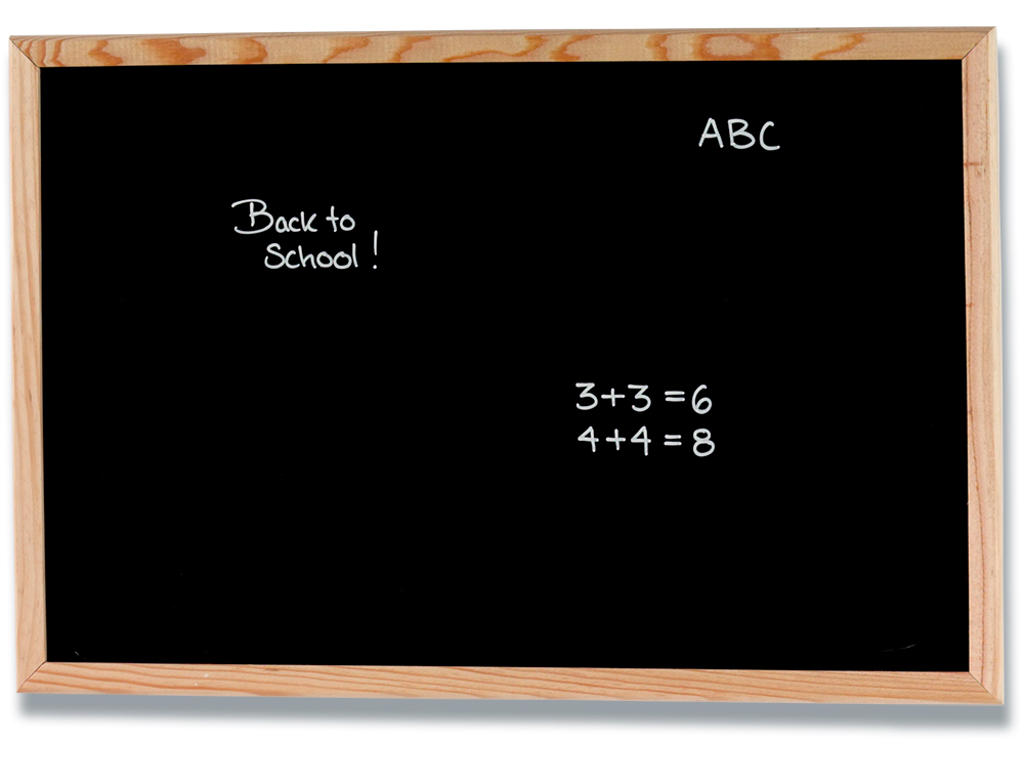 Kridttavle, 40x60 cm, Ramme: Træ, Sort, Naga 