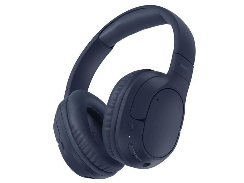 Belkin AUD009HQBL hovedtelefoner/headset Trådløs Opkald/musik USB Type-C Bluetooth Blå