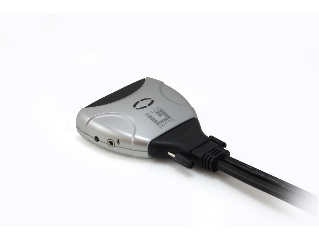 LevelOne KVM-0260 KVM Switch Sort, Grå