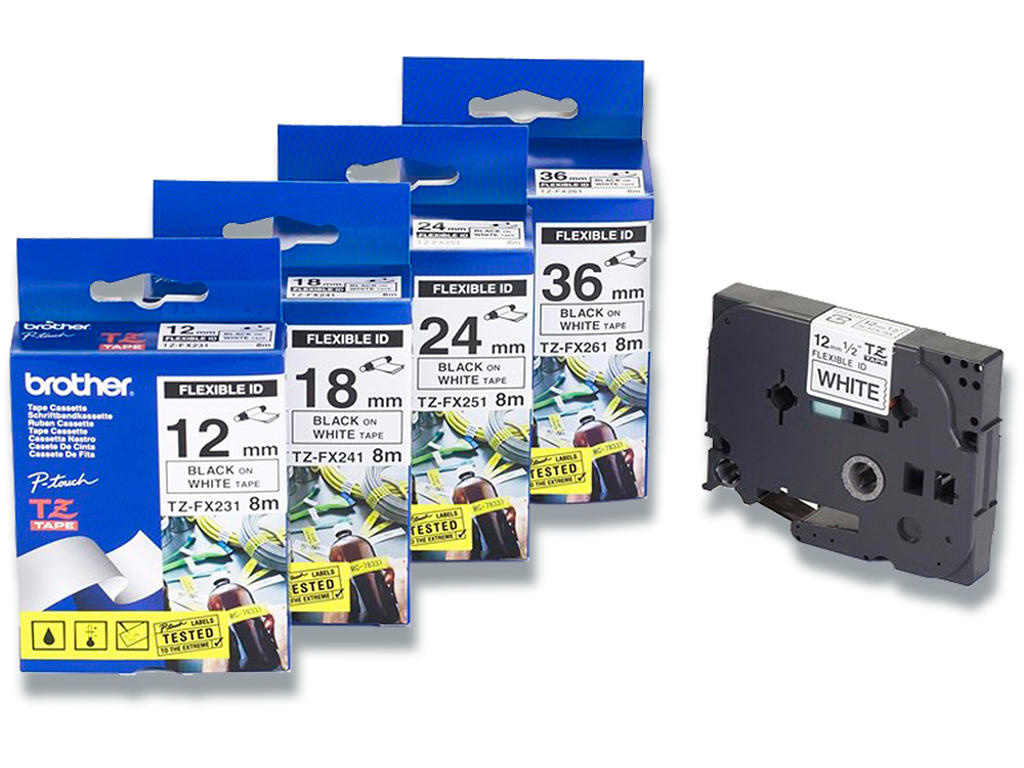 Labeltape, 36mm x 3m, 1 rulle, Stenciltape - elektrolysetape, Brother P-Touch STE161