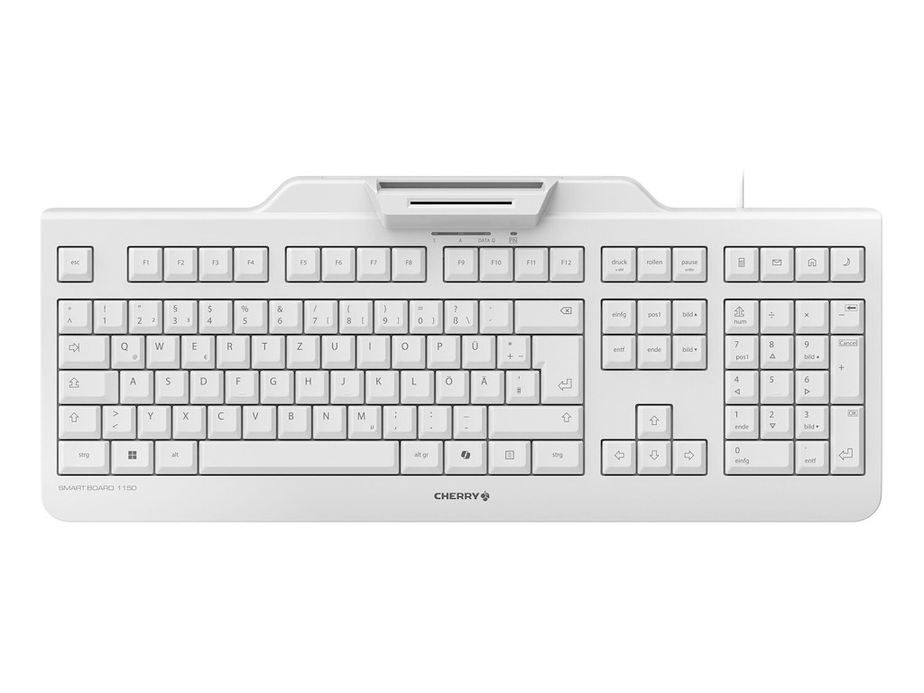 CHERRY Smart Board 1150 tastatur Kontor USB QWERTZ Tysk Lys grå