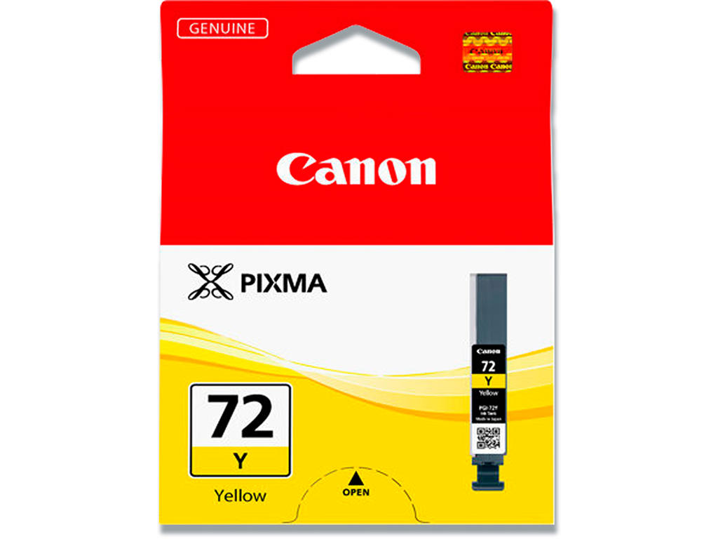 Blækpatron, 1 stk, Yellow-gul, 14 ml, Canon PGI-72