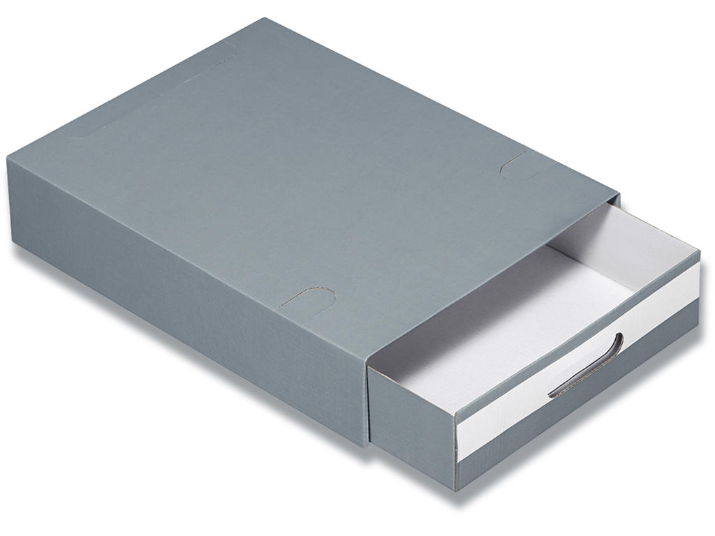 Skuffekabinet, 1 skuffe, Grå, Kan stables, Esselte Multibox standard 