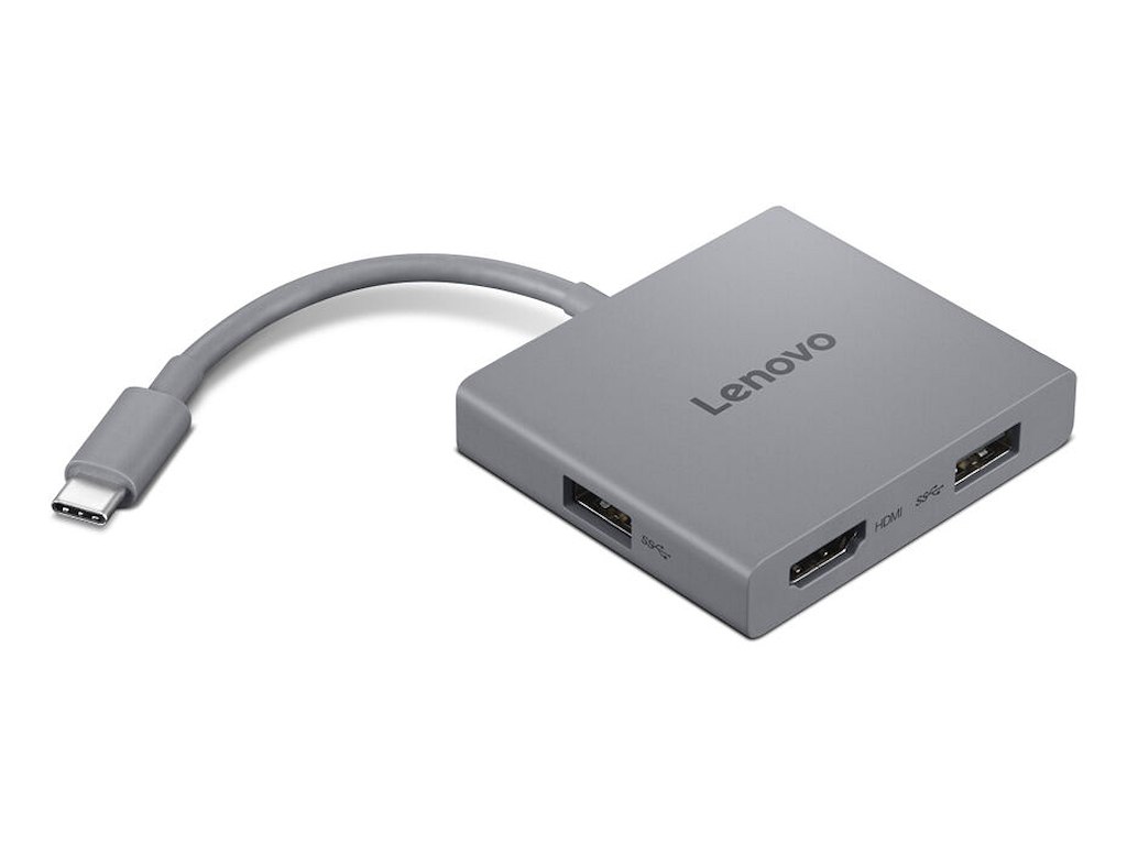 Lenovo GX91R64790 dockingstation Ledningsført USB 3.2 Gen 1 (3.1 Gen 1) Type-C Grå