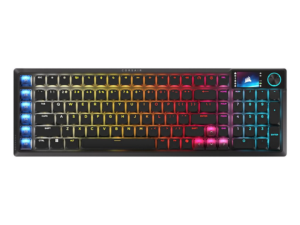 Corsair VANGUARD AIR 99 tastatur Spil RF trådløs + USB QWERTY Nordisk Sort