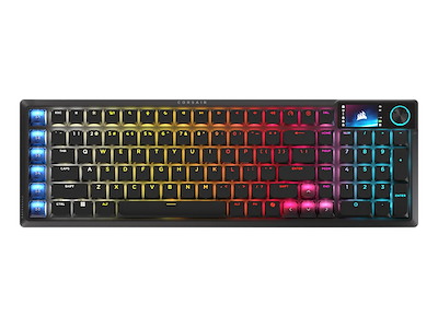 Corsair VANGUARD AIR 99 tastatur Spil RF trådløs + USB QWERTY Nordisk Sort