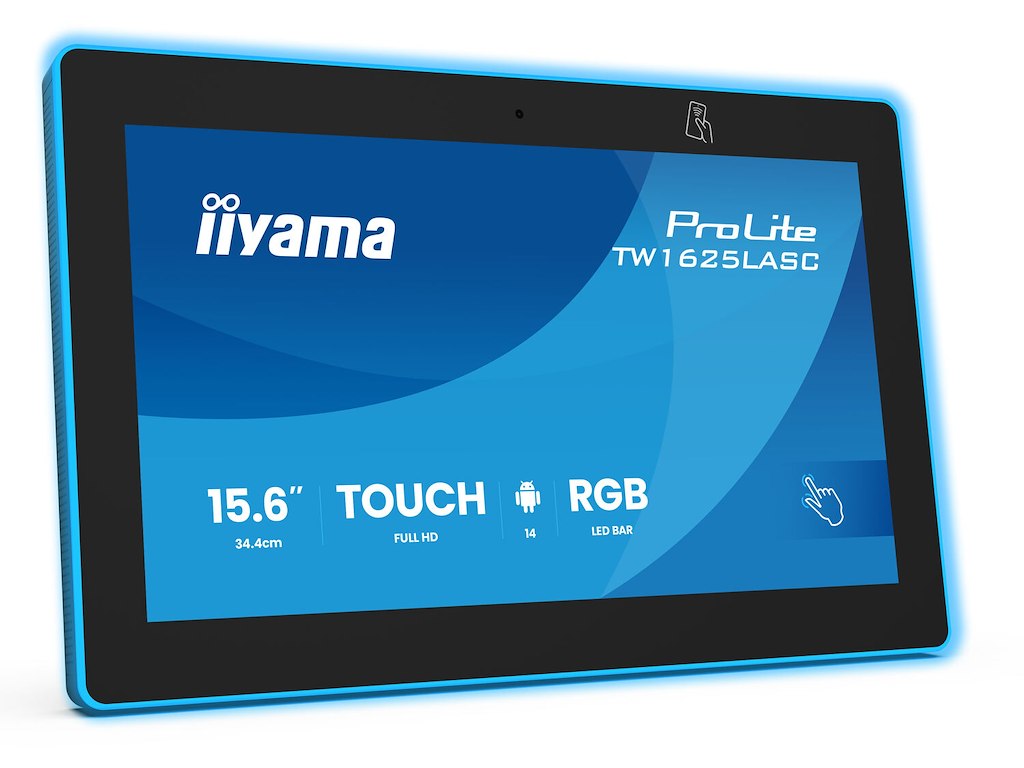 iiyama TW1625LASC-B3PNR skærm i mødelokale 39,6 cm (15.6") 1920 x 1080 pixel LED 802.11a, 802.11b, 802.11g, Wi-Fi 4 (802.11n), Wi-Fi 5 (802.11ac), Wi-Fi 6 (802.11ax) Sort Bluetooth