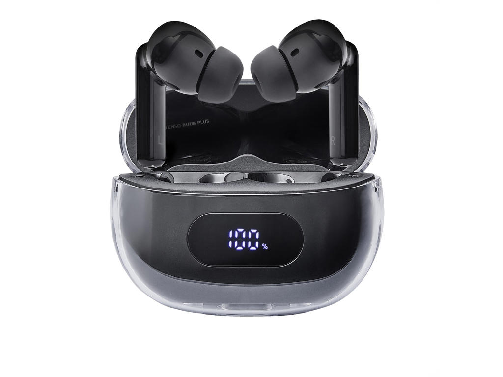 Intenso Buds Earphone Plus T310AE Black Hovedtelefoner True Wireless Stereo (TWS) I ørerne Opkald/Musik/Sport/Hverdag USB Type-C Bluetooth Sort