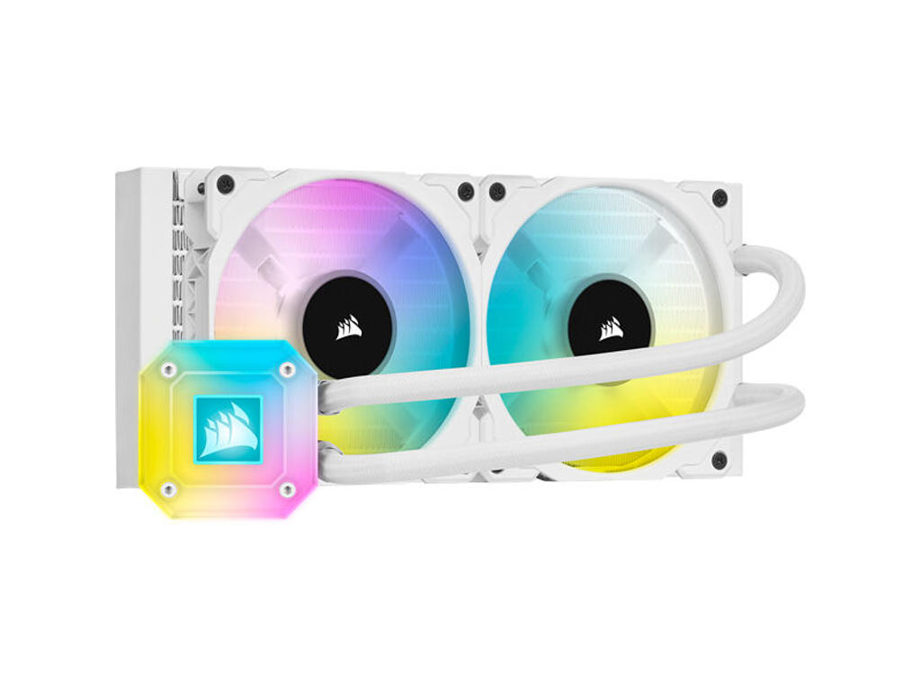 Corsair iCUE H100i ELITE CAPELLIX Processor Alt-i-en væskekøler 12 cm Hvid