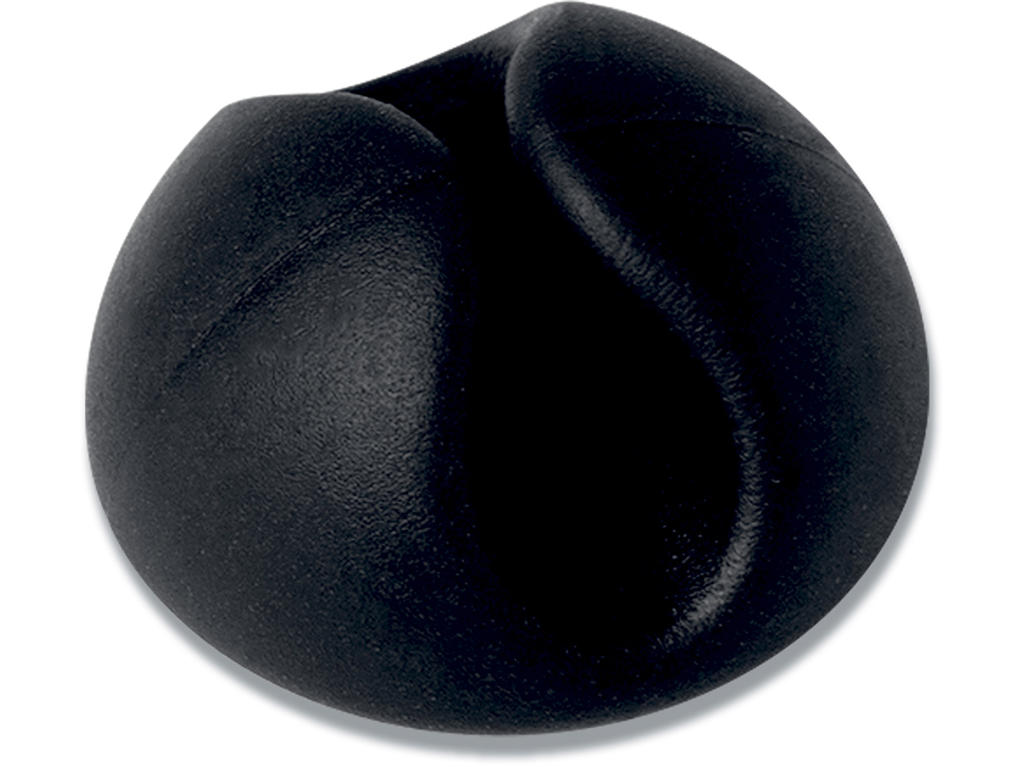 Kabelholder, Til 1 kabel op til Ø5mm, Grafitgrå, 6 stk, Durable CAVOLINE CLIP 1