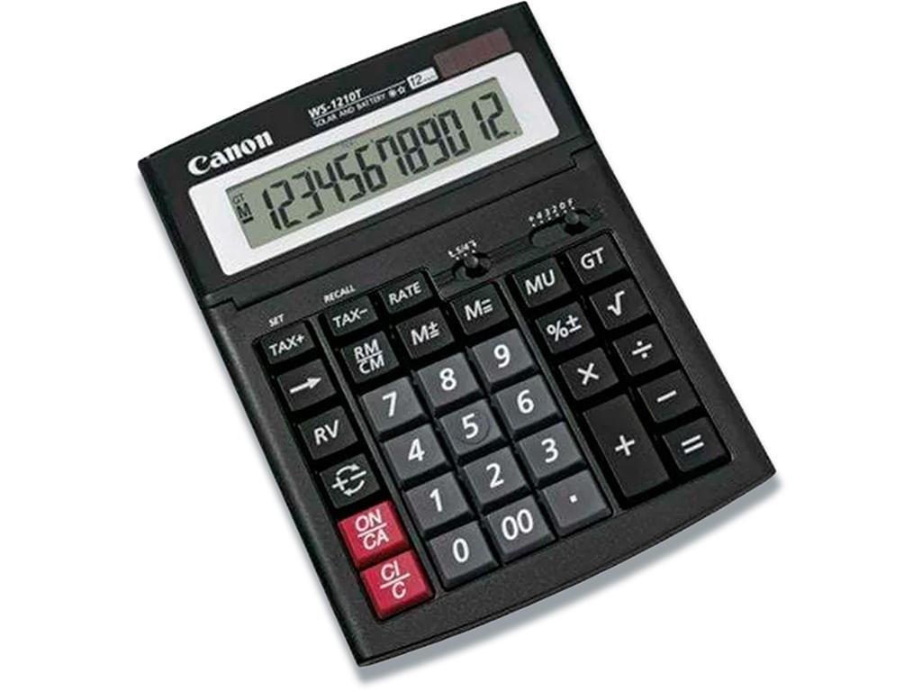 Regnemaskine, Standard, 12 cifre, Canon WS-1210T
