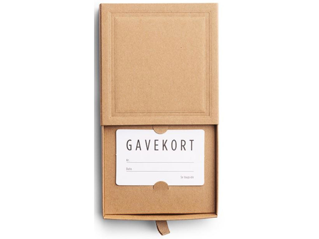Gavekortæske, Uden gavekort, Natur, 11x11x3 cm, 1 stk