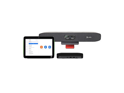HP Poly Poly Studio Small Room Bundle for Zoom Rooms: Studio R30 USB Video Bar and HP PC w/TC10 (ABB)