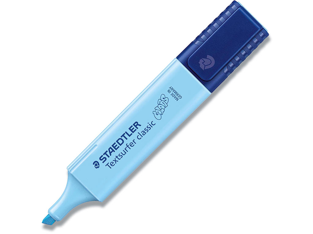 Tekstmarker, Permanent, Lysblå, 1 stk, Staedtler Textsurfer Classic 364