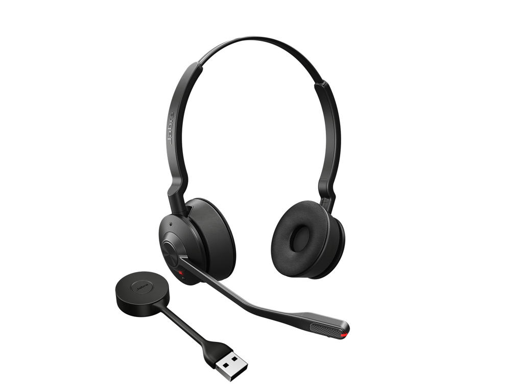 Jabra Engage 55 Headset Trådløs Kontor/Callcenter Sort, Titanium