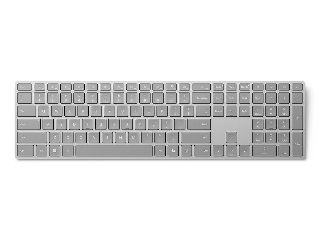 Microsoft Surface Keyboard (2nd Edition) tastatur Hjemme/kontor Bluetooth Nordisk Grå