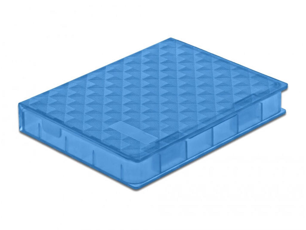 DeLOCK 18369 etui til drev Cover Plast Blå