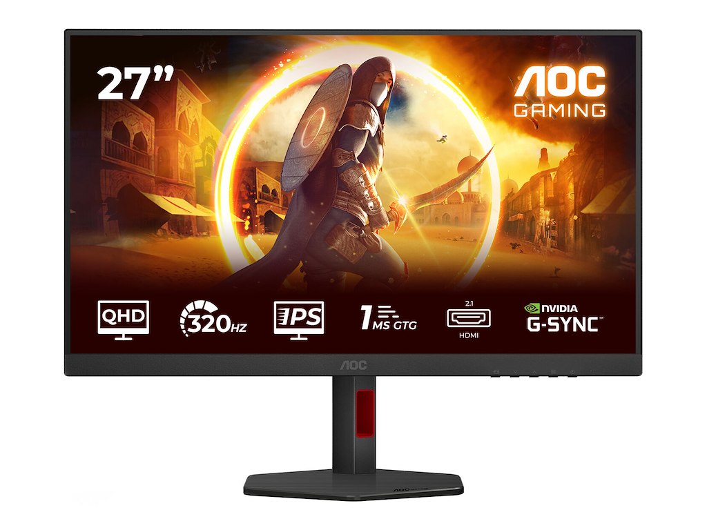 AOC G4 Q27G4SRU computerskærm 68,6 cm (27") 2560 x 1440 pixel Quad HD LED Sort