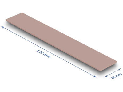 DeLOCK 18482 kølekomponent Termisk pude 3 W/mK
