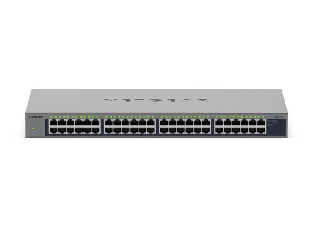 NETGEAR GS748 Ikke administreret Gigabit Ethernet (10/100/1000) Grå