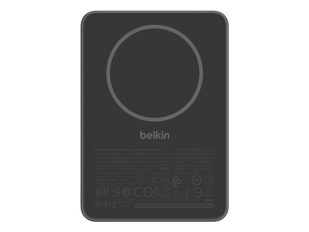 Belkin BPD010hqBK 5000 mAh Trådløs opladning Sort