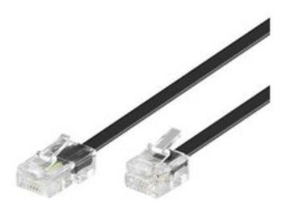 Microconnect MPK456S telefonkabel 6 m Sort