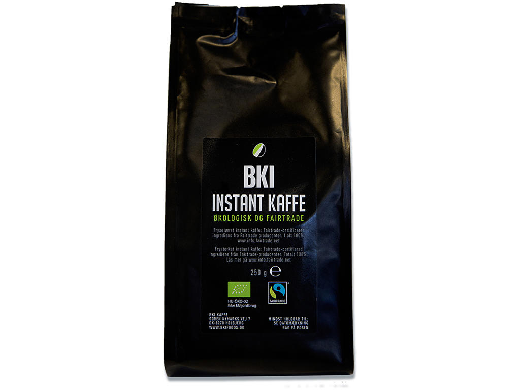 Kaffe, Instant, 250 g, 1 pose, BKI Økologisk