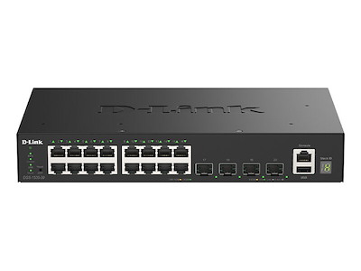 D-Link DGS-1530-20/E netværksswitch Administreret L2 Gigabit Ethernet (10/100/1000) Sort