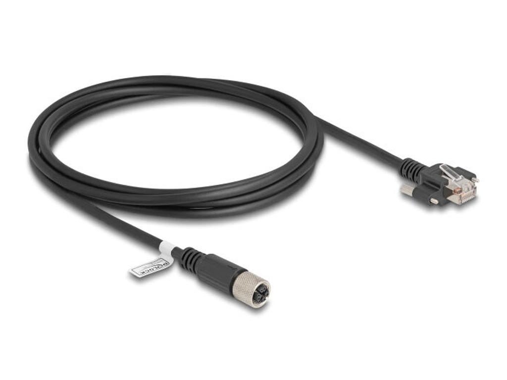 DeLOCK 80457 netværkskabel Sort 2 m Cat5e F/UTP (FTP)