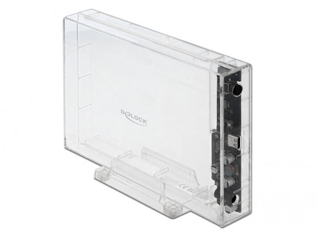 DeLOCK 42623 drevkabinet HDD/SSD kabinet Transparent 2.5/3.5"