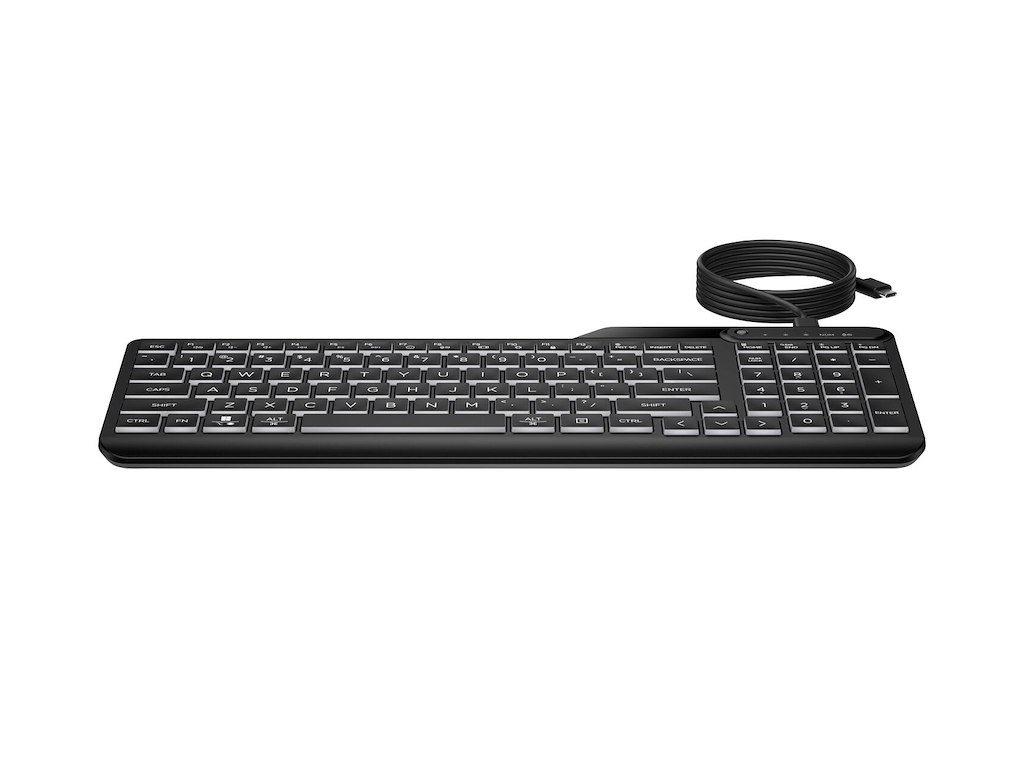 HP 400 bagbelyst tastatur med ledning