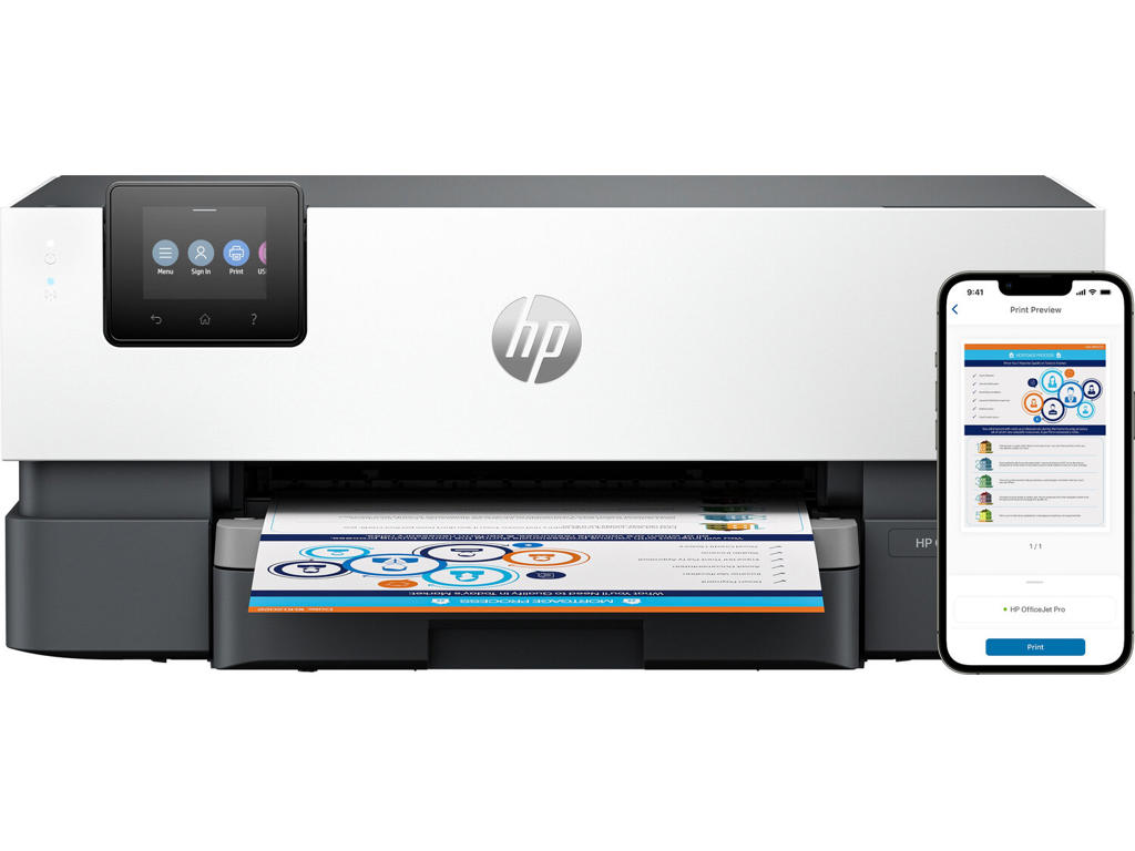 HP OfficeJet Pro 9110b Trådløst Farve Printer, Tosidet print
