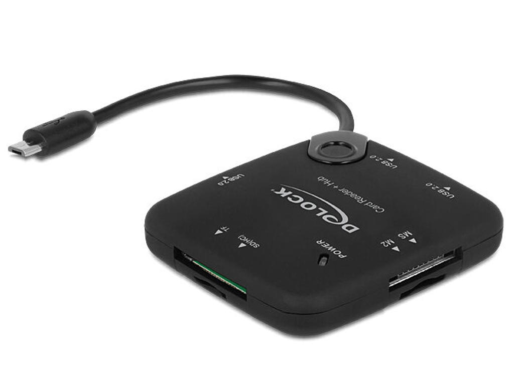 DeLOCK 65529 kortlæser USB 2.0 Sort