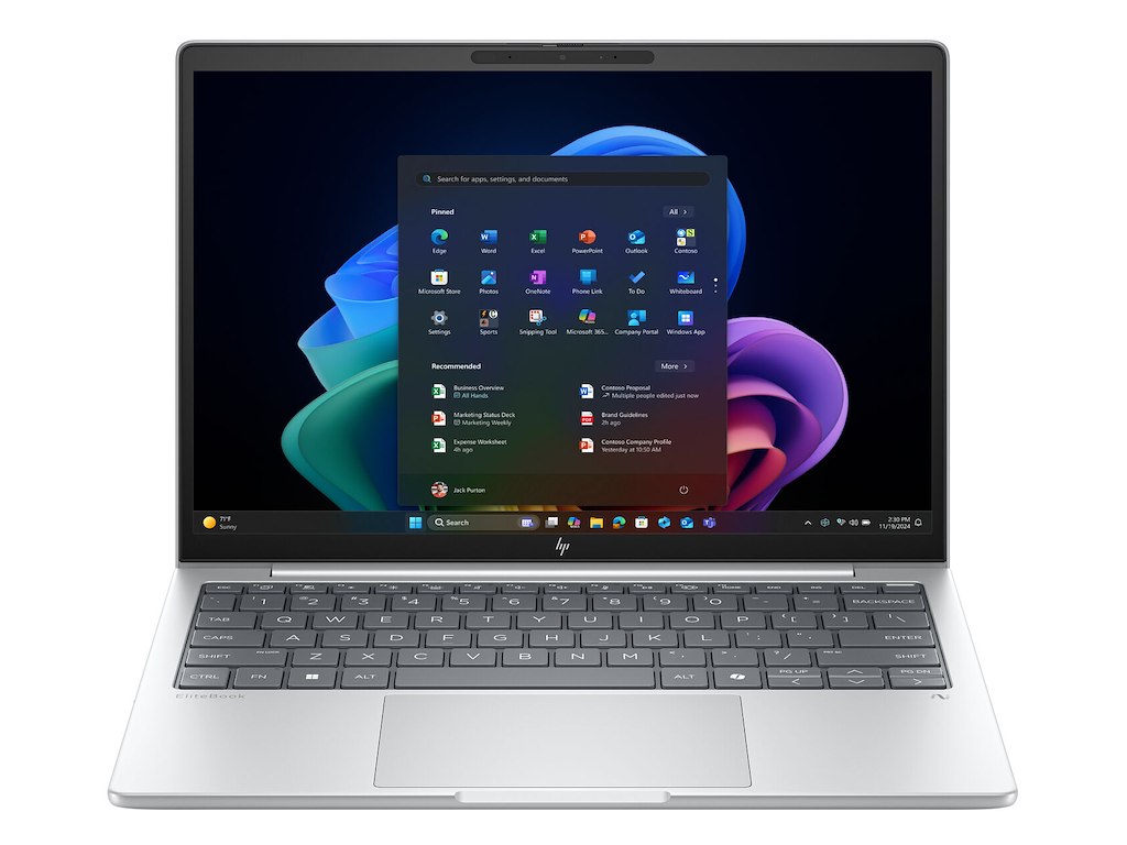 HP EliteBook 8 EB8G1a13AI RAI5340 13 32GB/512 PC NX Copilot+ PC AMD Ryzen AI 5 340 Laptop 33,8 cm (13.3") WUXGA LPDDR5x-SDRAM 512 GB SSD Wi-Fi 7 (802.11be) Windows 11 Pro Sølv